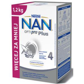 Nestle NAN Optipro Plus 4, mleko modyfikowane dla dzieci po 2 roku, 1,2 kg - zdjęcie produktu