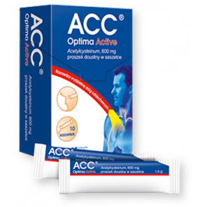ACC Optima Active, 600 mg, proszek doustny, 10 szt., KRÓTKA DATA - [31.07.2024] - zdjęcie produktu