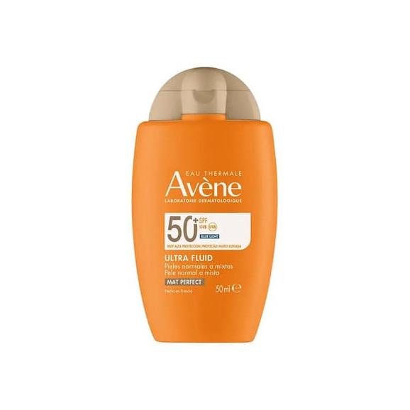 Avene Eau Thermale Ultra Fluid, matowy fluid, SPF 50+, 40 ml Avene Eau Thermale Ultra Fluid, matowy fluid, SPF 50+, 40 ml - zdjęcie produktu