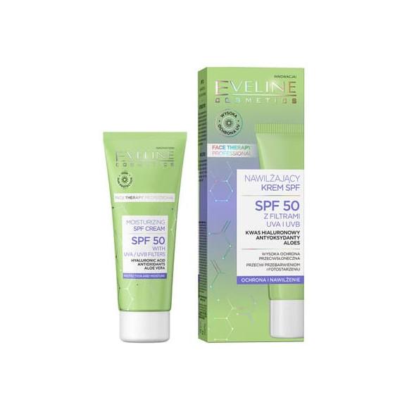 Eveline Cosmetics Face Therapy Professional, nawilżający krem do twarzy, SPF 50, 30 ml - zdjęcie produktu