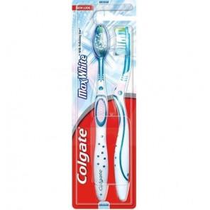 Colgate Max White, szczoteczka do zębów, średnia, 2 szt. - zdjęcie produktu