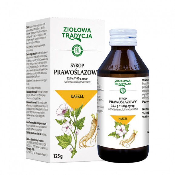 Syrop prawoślazowy Ziołowa Tradycja, 125 g Syrop prawoślazowy Ziołowa Tradycja, 125 g - zdjęcie produktu