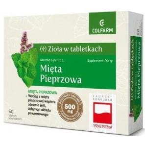 Colfarm Mięta pieprzowa, tabletki, 60 szt. - zdjęcie produktu