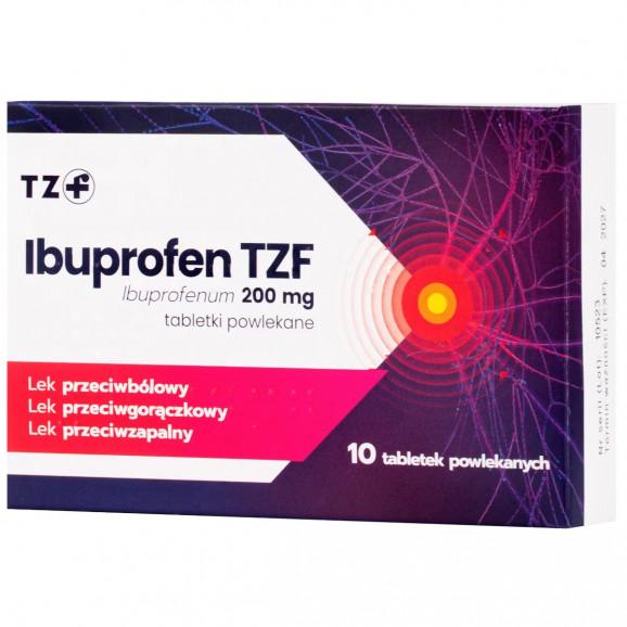 Ibuprofen TZF 200 mg, tabletki, 10 szt. Ibuprofen TZF 200 mg, tabletki, 10 szt. - zdjęcie produktu