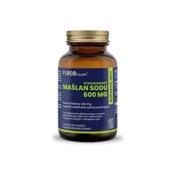 Pureo Health Maślan sodu 600 mg, kapsułki, 60 szt. - zdjęcie produktu