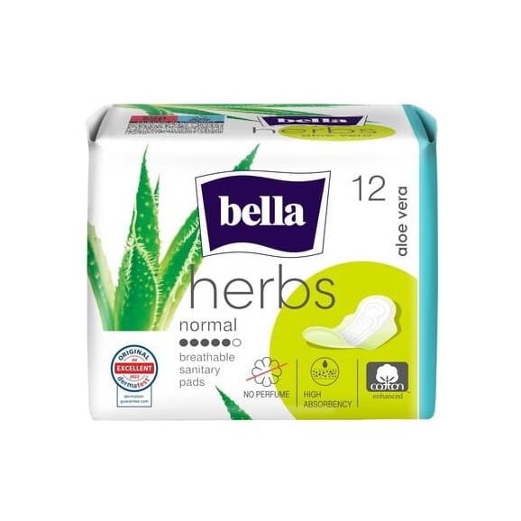 Bella Herbs Normal Aloe Vera, podpaski higieniczne ze skrzydełkami, 12 szt. - zdjęcie produktu