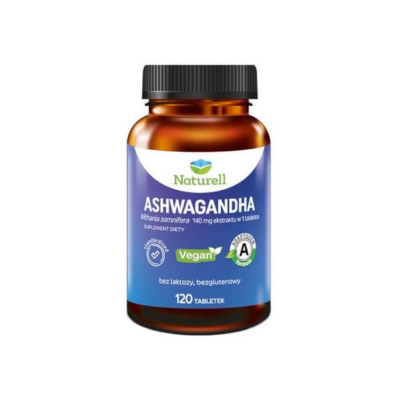 Naturell Ashwagandha, tabletki, 120 szt. - zdjęcie produktu