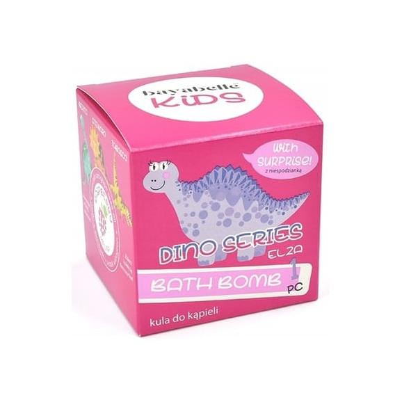 Bayabelle Kids, musująca kula do kąpieli z zabawką, malina, 140 g - zdjęcie produktu