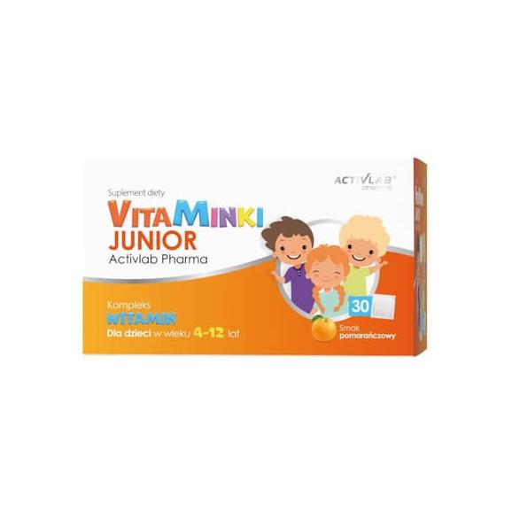 ActivLab Pharma VitaMinki Junior, smak pomarańczowy, saszetki, 30 szt. - zdjęcie produktu