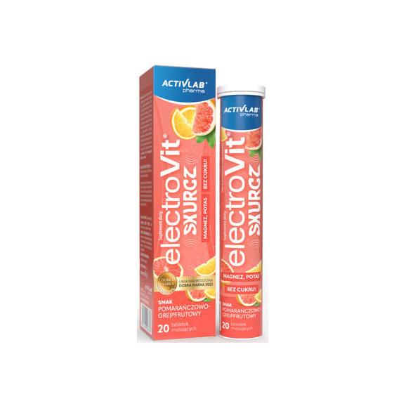 ActivLab Pharma ElectroVit Skurcz, smak pomarańczowo-grejpfrutowy, tabletki musujące, 20 szt. - zdjęcie produktu