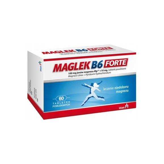 Maglek B6 Forte, tabletki, 60 szt. Maglek B6 Forte, tabletki, 60 szt. - zdjęcie produktu
