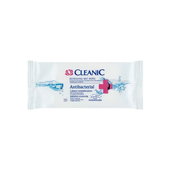 Cleanic Antibacterial, chusteczki odświeżające, 15 szt. - zdjęcie produktu