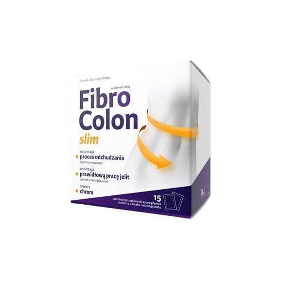 Zdrovit FibroColon Slim, saszetki, 15 szt. - zdjęcie produktu