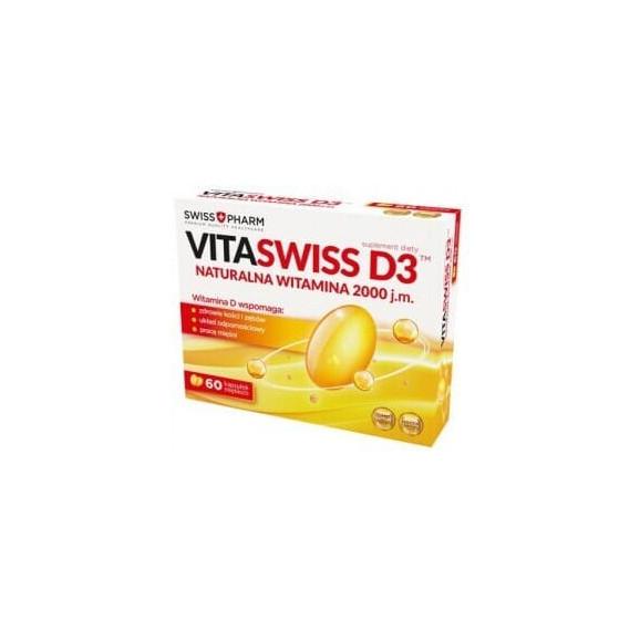 Swiss Pharm Vitaswiss D3 2000 j.m, kapsułki, 60 szt. - zdjęcie produktu