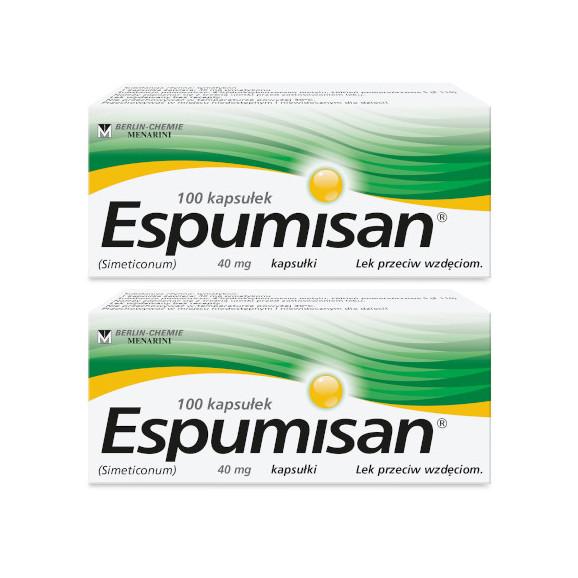 2x Espumisan, kapsułki, 40 mg, 100 szt. 2x Espumisan, kapsułki, 40 mg, 100 szt. - zdjęcie produktu