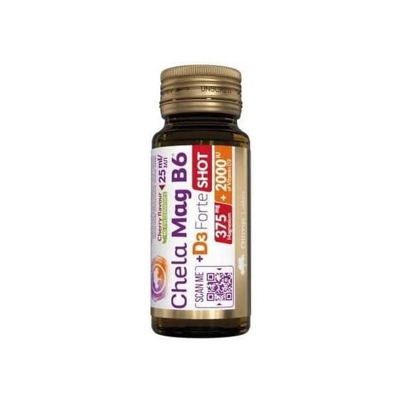 Olimp Chela-Mag B6+D3 Forte Shot, smak wiśniowy, 25 ml Olimp Chela-Mag B6+D3 Forte Shot, smak wiśniowy, 25 ml - zdjęcie produktu