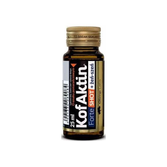 Olimp Kofaktin + żeń-szeń Forte Shot, smak pomarańczowy, 25 ml - zdjęcie produktu