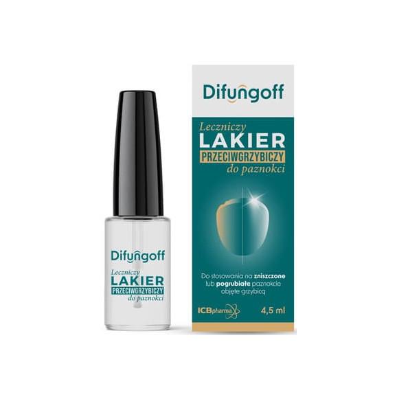 Difungoff, leczniczy lakier przeciwgrzybiczy do paznokci, 4,5 ml Difungoff, leczniczy lakier przeciwgrzybiczy do paznokci, 4,5 ml - zdjęcie produktu
