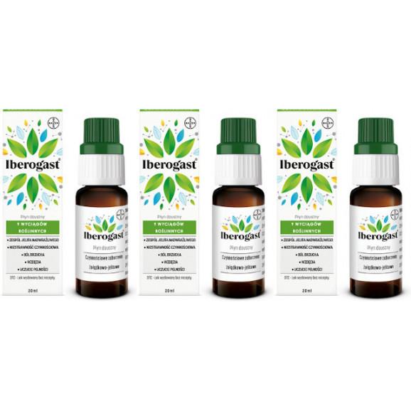 3x Iberogast płyn doustny 20 ml 3x Iberogast płyn doustny 20 ml - zdjęcie produktu