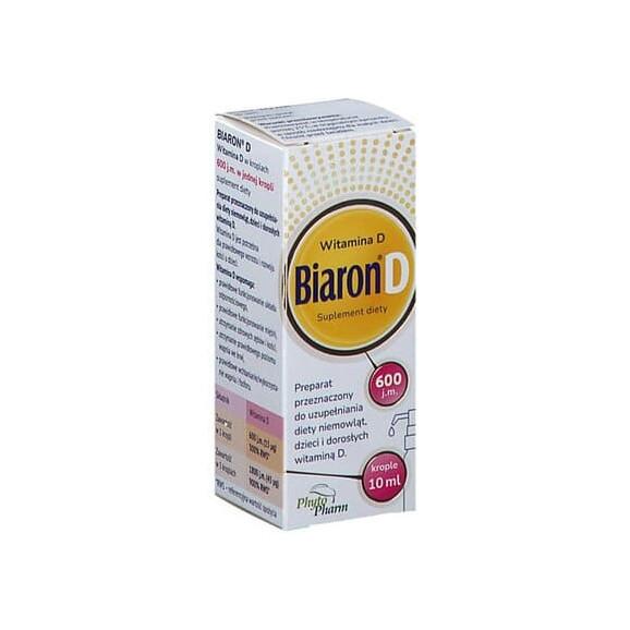 Bioaron D 600 j.m., krople, 10 ml Bioaron D 600 j.m., krople, 10 ml - zdjęcie produktu