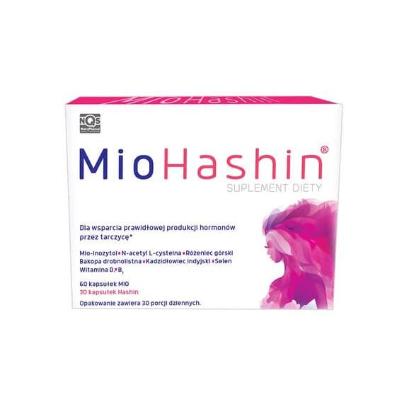 MioHashin, Mio, kapsułki 60 szt. + Hashin, kapsułki, 30 szt. MioHashin, Mio, kapsułki 60 szt. + Hashin, kapsułki, 30 szt. - zdjęcie produktu