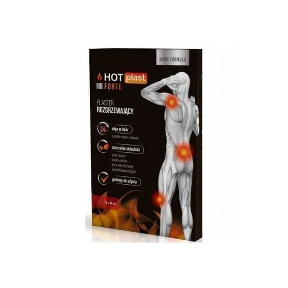 Hot Plast Forte, plaster rozgrzewający, 9 cm x 14 cm, 1 szt. - zdjęcie produktu