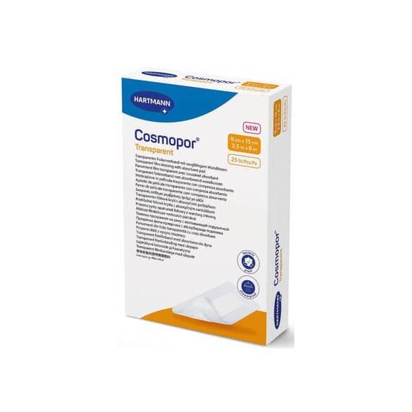 Hartmann Cosmopor Transparent, sterylny opatrunek na rany, 9 cm x 15 cm, 25 szt. Hartmann Cosmopor Transparent, sterylny opatrunek na rany, 9 cm x 15 cm, 25 szt. - zdjęcie produktu