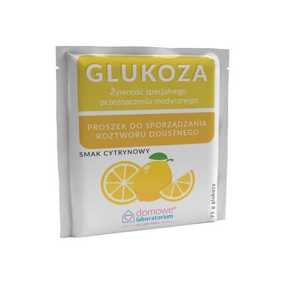 Domowe Laboratorium Glukoza, smak cytrynowy, 75 g - zdjęcie produktu