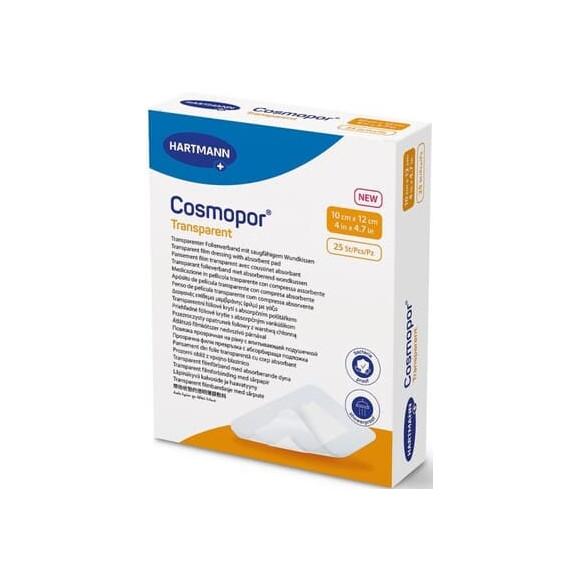 Hartmann Cosmopor Transparent, sterylny opatrunek na rany, 10 cm x 12 cm, 25 szt. Hartmann Cosmopor Transparent, sterylny opatrunek na rany, 10 cm x 12 cm, 25 szt. - zdjęcie produktu