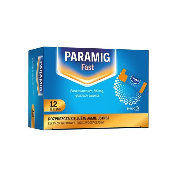Paramig Fast 500 mg, saszetki, 12 szt. - zdjęcie produktu