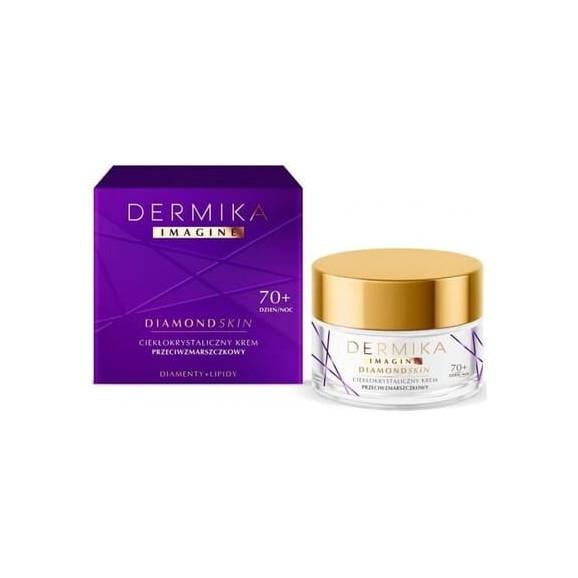 Dermika Imagine Diamond Skin, ciekłokrystaliczny krem przeciwzmarszczkowy 70+, 50 ml - zdjęcie produktu
