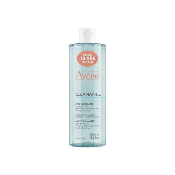 Avene Eau Thermale Cleanance, płyn micelarny do twarzy i oczu, skóra tłusta z niedoskonałościami, 400 ml - zdjęcie produktu