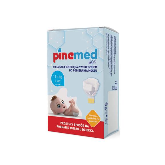 Pinemed, pieluszka dziecięca z woreczkiem do pobierania moczu, 11+ kg, 1 szt. Pinemed, pieluszka dziecięca z woreczkiem do pobierania moczu, 11+ kg, 1 szt. - zdjęcie produktu