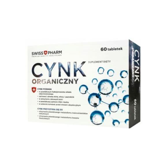 Swiss Pharm Cynk Organiczny, tabletki, 60 szt. Swiss Pharm Cynk Organiczny, tabletki, 60 szt. - zdjęcie produktu