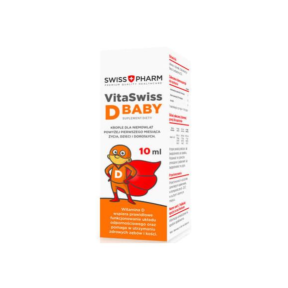 Swiss Pharm Vitaswiss D baby, krople, 10 ml - zdjęcie produktu