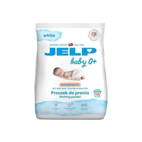 Jelp Baby 0+ White, hipoalergiczny proszek do prania białych tkanin, 1,35 kg - zdjęcie produktu