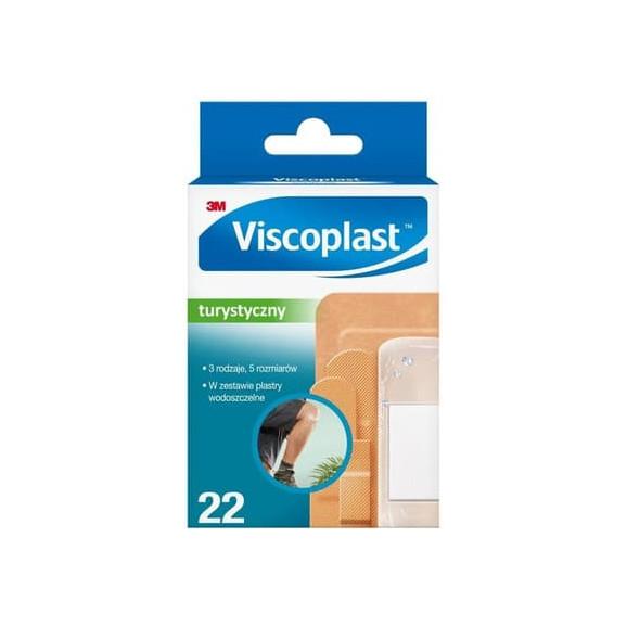 Viscoplast Turystyczny, zestaw plastrów z opatrunkiem, 22 szt. Viscoplast Turystyczny, zestaw plastrów z opatrunkiem, 22 szt. - zdjęcie produktu