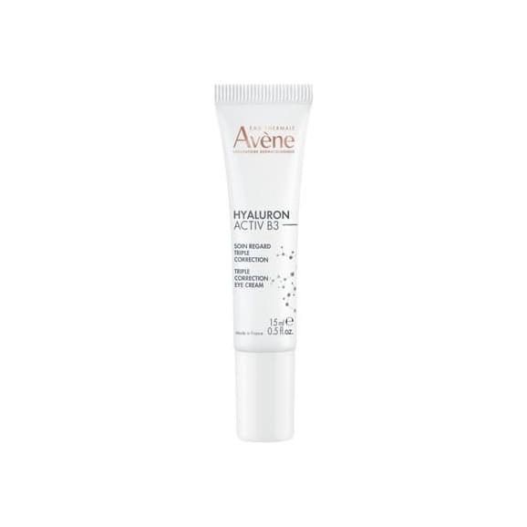 Avene Eau Thermale HYALURON ACTIV B3, krem pod oczy o potrójnym działaniu korygującym, 15 ml - zdjęcie produktu