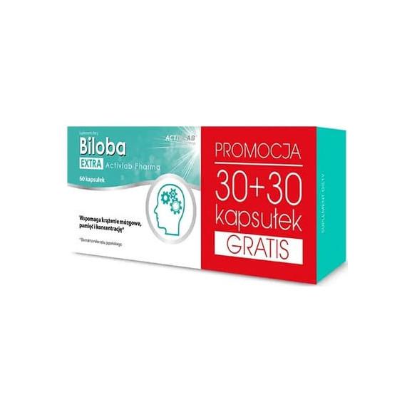 ActivLab Pharma Biloba Extra, kapsułki, 30 + 30 szt. - zdjęcie produktu