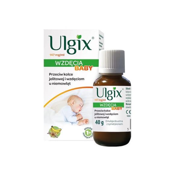 Ulgix Wzdęcia Baby, emulsja doustna, 40 g Ulgix Wzdęcia Baby, emulsja doustna, 40 g - zdjęcie produktu