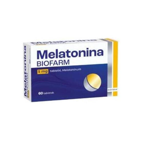 Biofarm Melatonina 5 mg, tabletki, 60 szt. - zdjęcie produktu