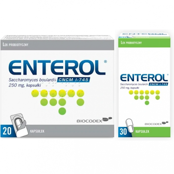 Enterol, kapsułki, 20 + 30 (50) szt. - zdjęcie produktu