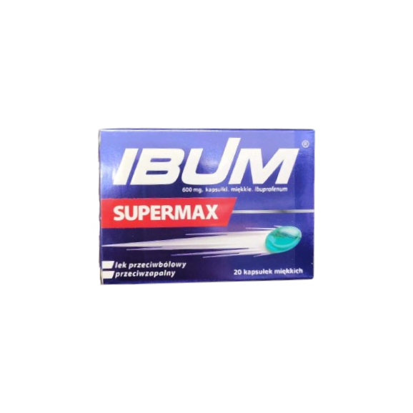 Ibum Supermax 600 mg, kapsułki miękkie, 20 szt. - zdjęcie produktu