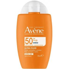 Avene Eau Thermale Ultra Fluid, ultramatowy fluid SPF 50, 40 ml - zdjęcie produktu