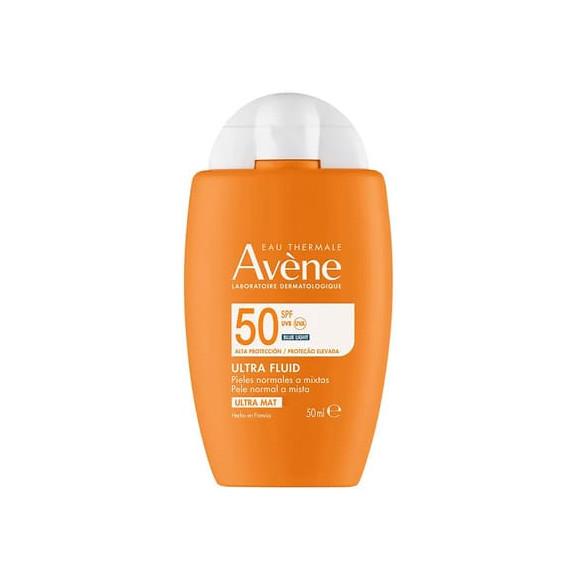Avene Eau Thermale Ultra Fluid, ultramatowy fluid SPF 50, 40 ml Avene Eau Thermale Ultra Fluid, ultramatowy fluid SPF 50, 40 ml - zdjęcie produktu