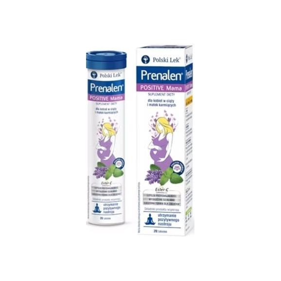 Prenalen Positive Mama, tabletki musujące, 20 szt. - zdjęcie produktu