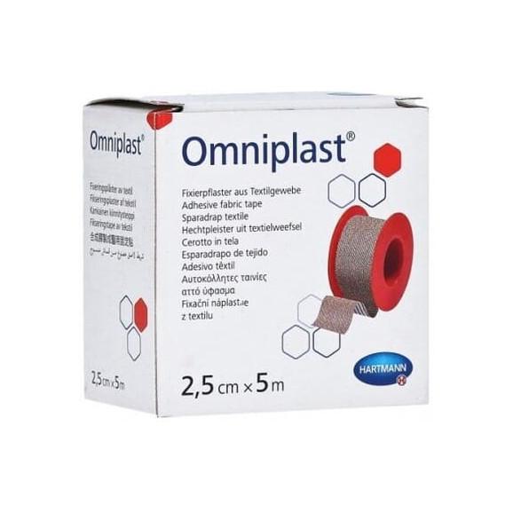 Hartmann Omniplast, przylepiec tkaninowy z wiskozy, cielisty, 2,5 cm x 5 m, 1 szt. Hartmann Omniplast, przylepiec tkaninowy z wiskozy, cielisty, 2,5 cm x 5 m, 1 szt. - zdjęcie produktu