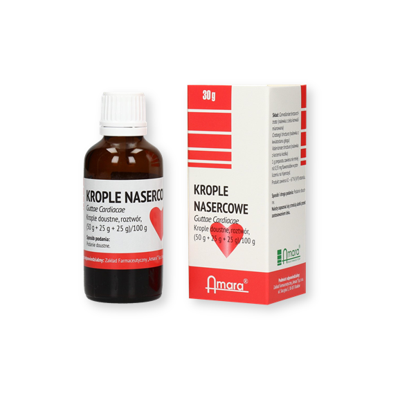 Krople nasercowe, 30 g (Amara) Krople nasercowe, 30 g (Amara) - zdjęcie produktu