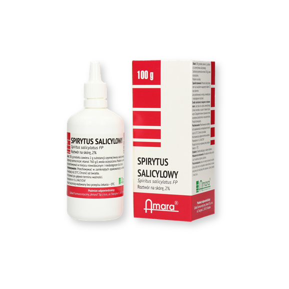 Spirytus salicylowy, 2%, roztwór na skórę, 100 g (Amara) - zdjęcie produktu