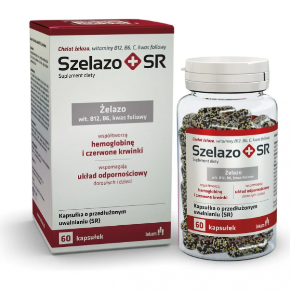 Szelazo + SR, kapsułki o przedłużonym uwalnianiu, 60 szt. Szelazo + SR, kapsułki o przedłużonym uwalnianiu, 60 szt. - zdjęcie produktu